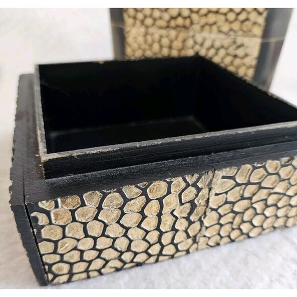 Shell Mother OF PEARL Box With Lid. Vintage, TEA Jewelry Trinket Box - Picture 4 of 10